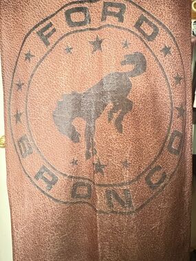 FORD Bronco Rust Brown Beach Towel - Ford Brand